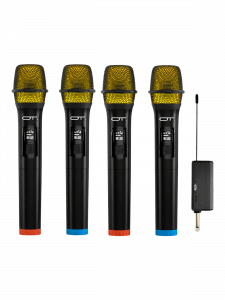 Микрофон караоке беспроводной набор 4 шт Орбита OT-ERM15